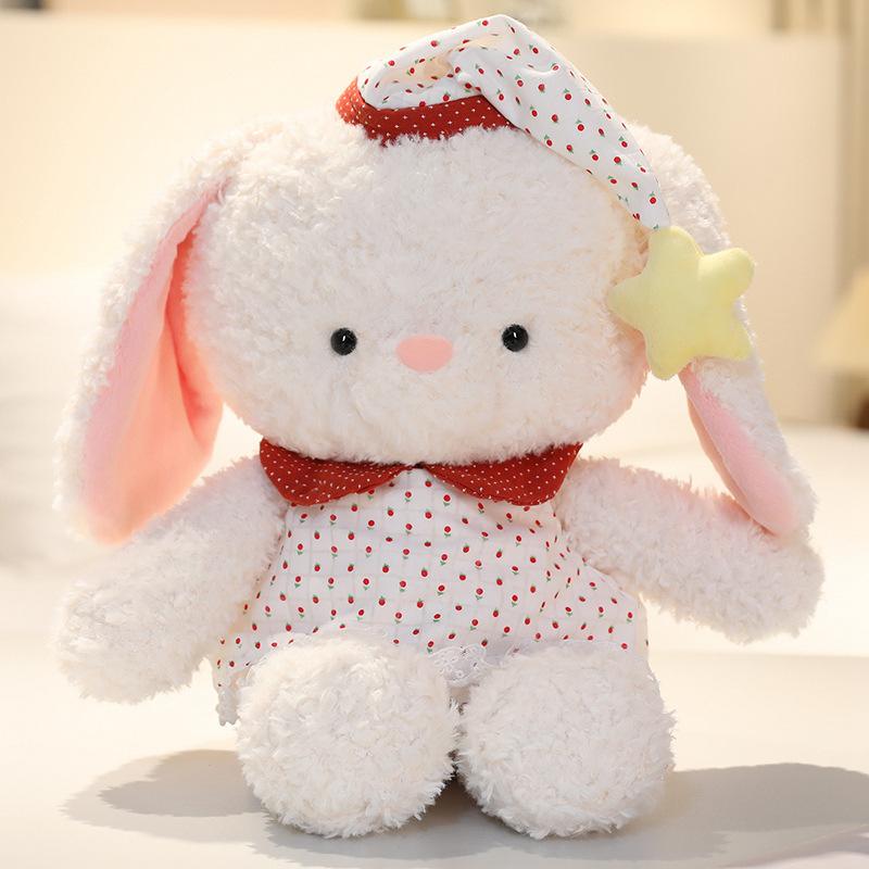 Cartoon Cute Good Night Running Clothes Lamb Rabbit Lamb Doll Plush Toy Doll Children Sleeping with Doll