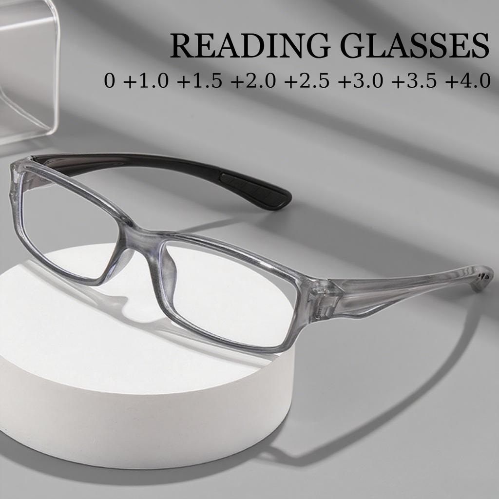 Quality HD Sport Reading Glasses for Men Women Retro Anti Blue Light Computer GLasses Presbyopia Eyewear Diopters 0 To +4.0