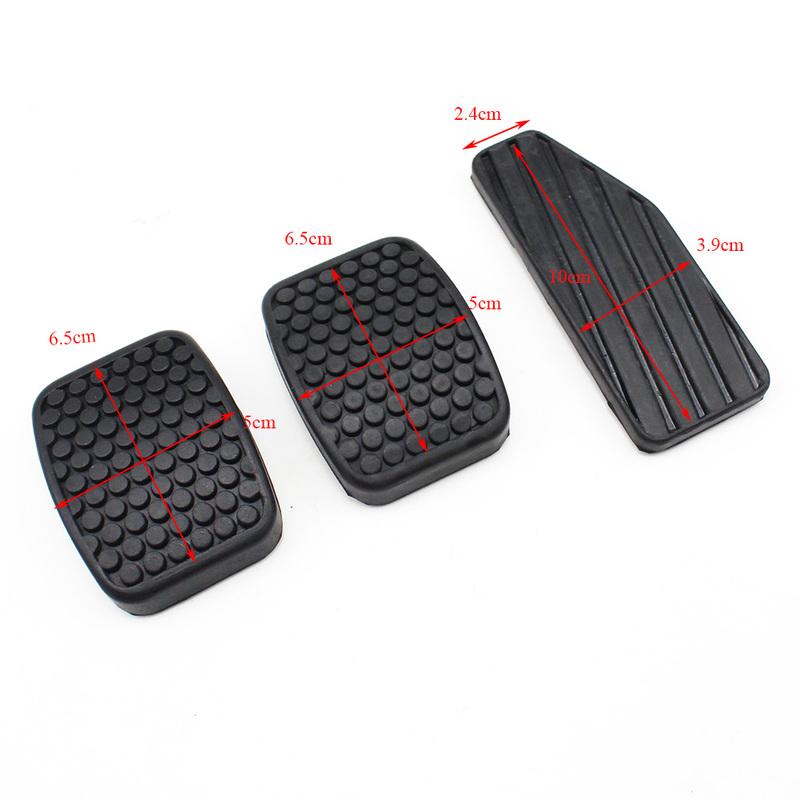 BRAKE CLUTCH ACCELERATOR PEDAL PAD for SUZUKI SWIFT SAMURAI SIDEKICK VITARA TRACKER(Set of 3)