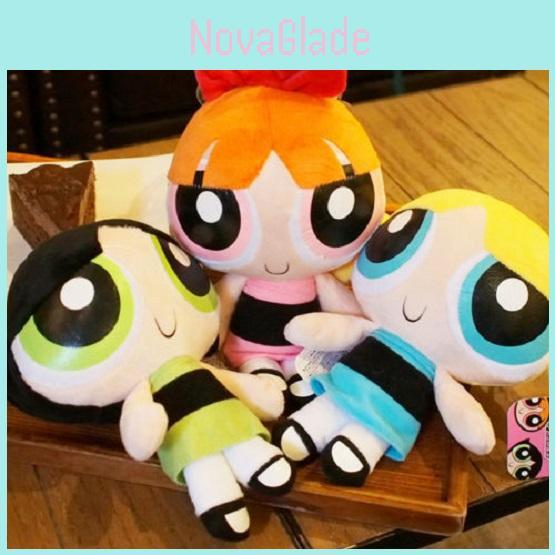Cartoon Powerpuff Girls Plush Dolls 20cm Short Plush Stuffed Toy Gifts**