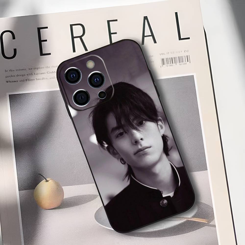 Wang Hedi Dylan Wang Actor Phone Case For IPhone 17,16,15,14,13,12,11,Plus,Pro,Max,Plus,XS,soft Case Black Silicone