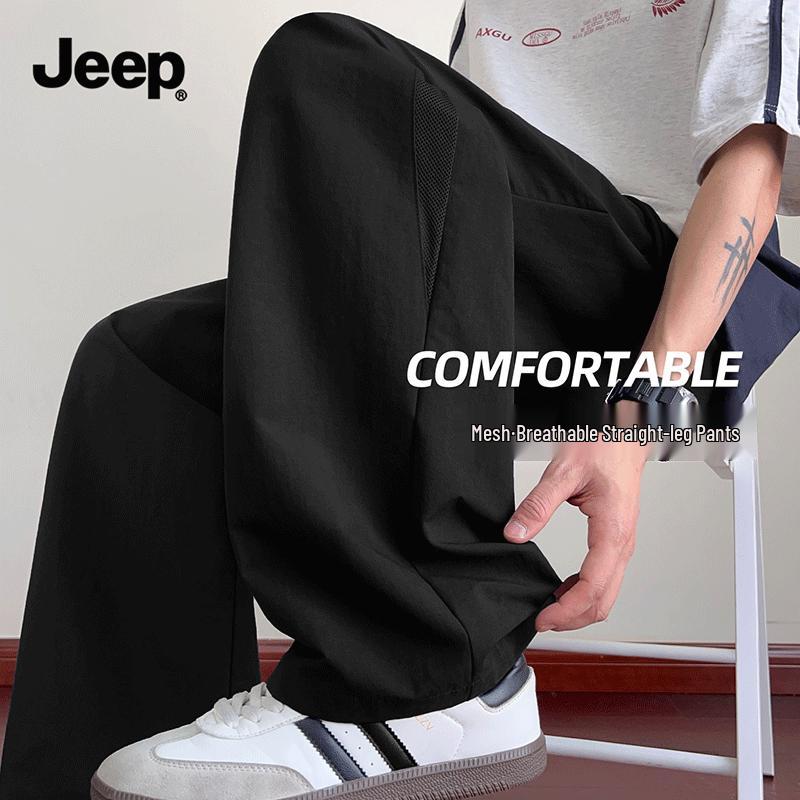 JEEP Men's Quick-Dry Straight-Leg Casual Sport Pants