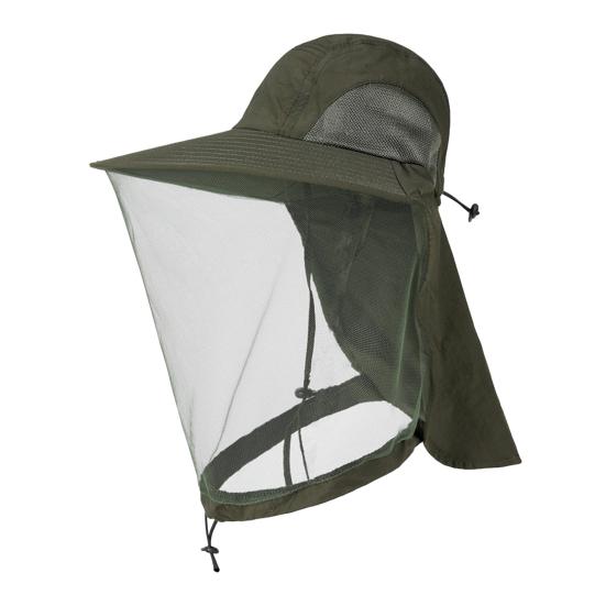 Fishing Hat Insect-Proof Bee-Proof Breathable Mesh Outdoor Anti-Mosquito Hat Shawl Design Wide Brim Summer Sun Hat