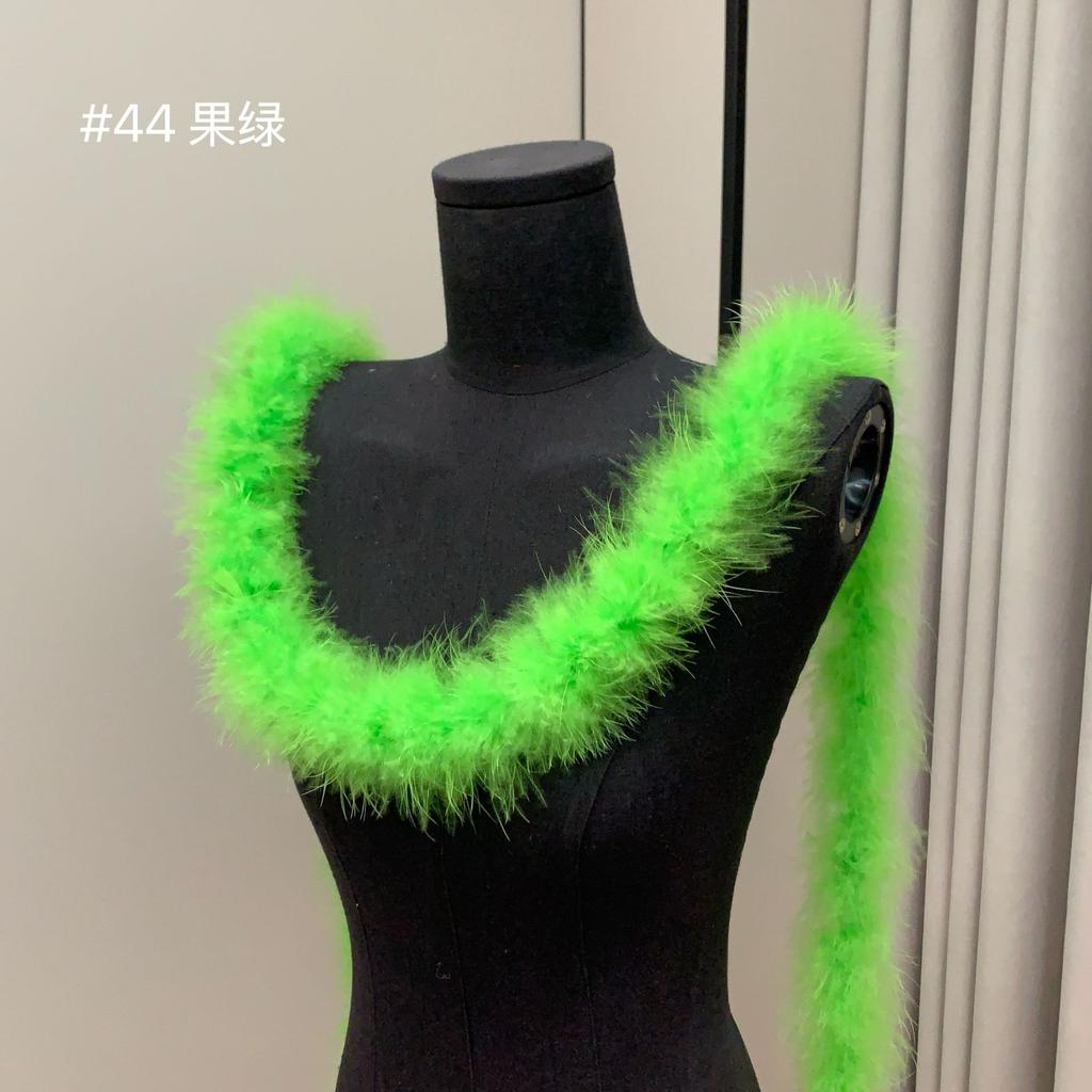 Bunte Federstreifen Truthahnfederstreifen Performance Tanzkostüm Dekomaterialien DIY Textilzubehör