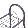 3 Tier Metal Plant Stand, Heavy Duty Iron Storage Shelf Organizer, 55lbs Load Bearing for Indoor Plants, Shoes, Books