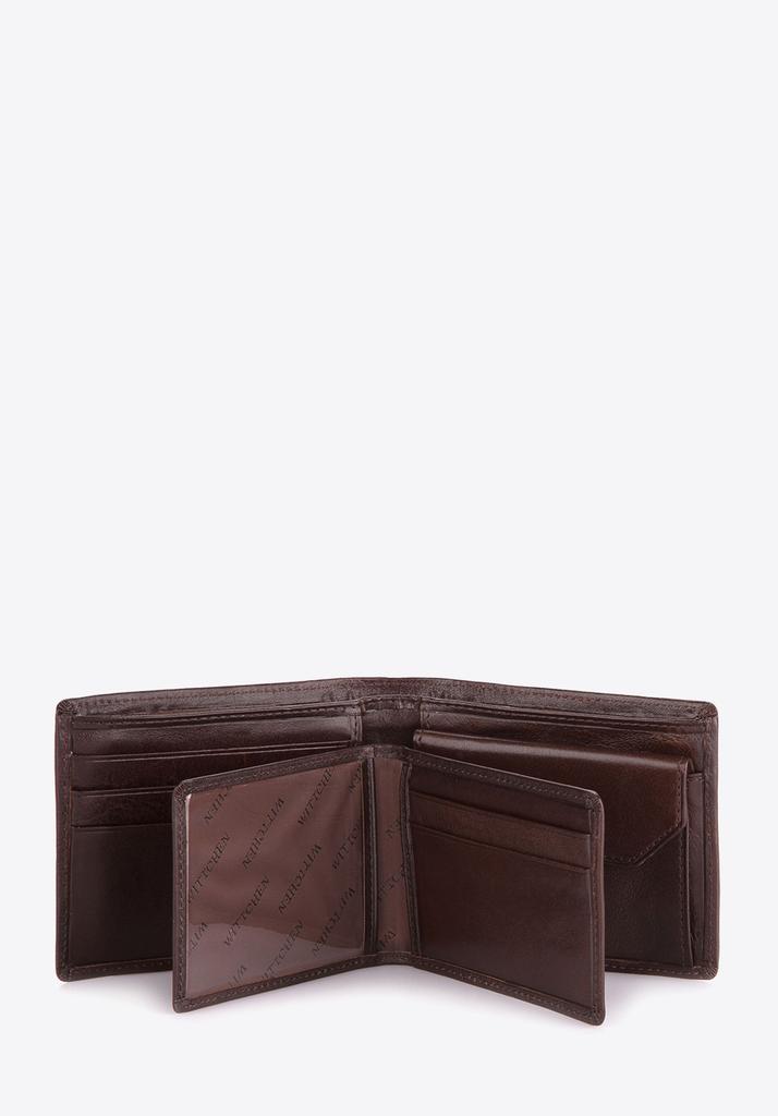 Wittchen Men's Universal Leather Wallet Horizontal Brown Natural Leather