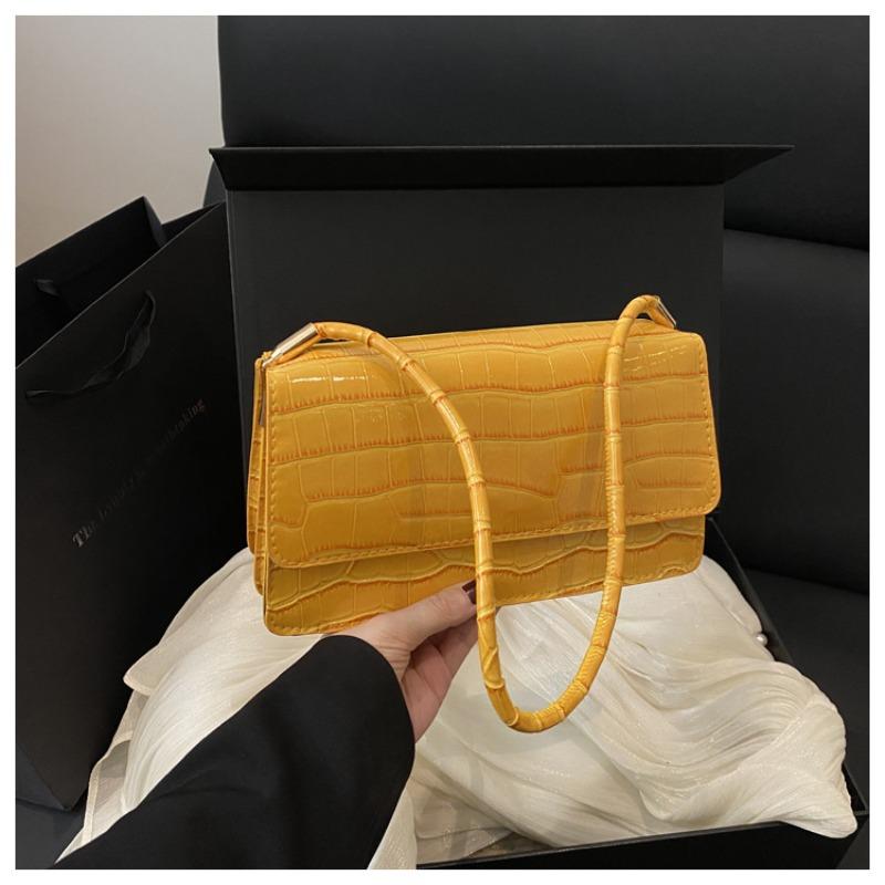 Sac bandoulière petit modèle motif crocodile mode femme texture simple tendance et polyvalent