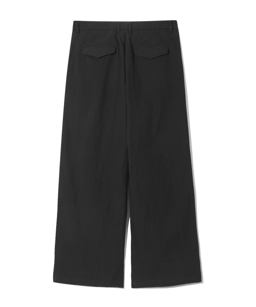 Base Moment Cn Wide Parachute Pants Black