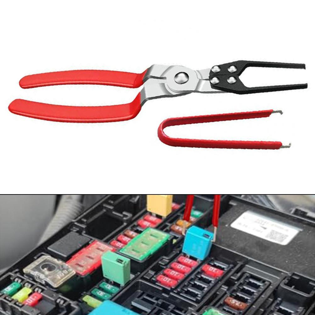 1Pcs Car Relay Puller Pliers And Fuse Remover Tool Auto Relay Fuses Puller Tool Car Disassembly Repair Tool