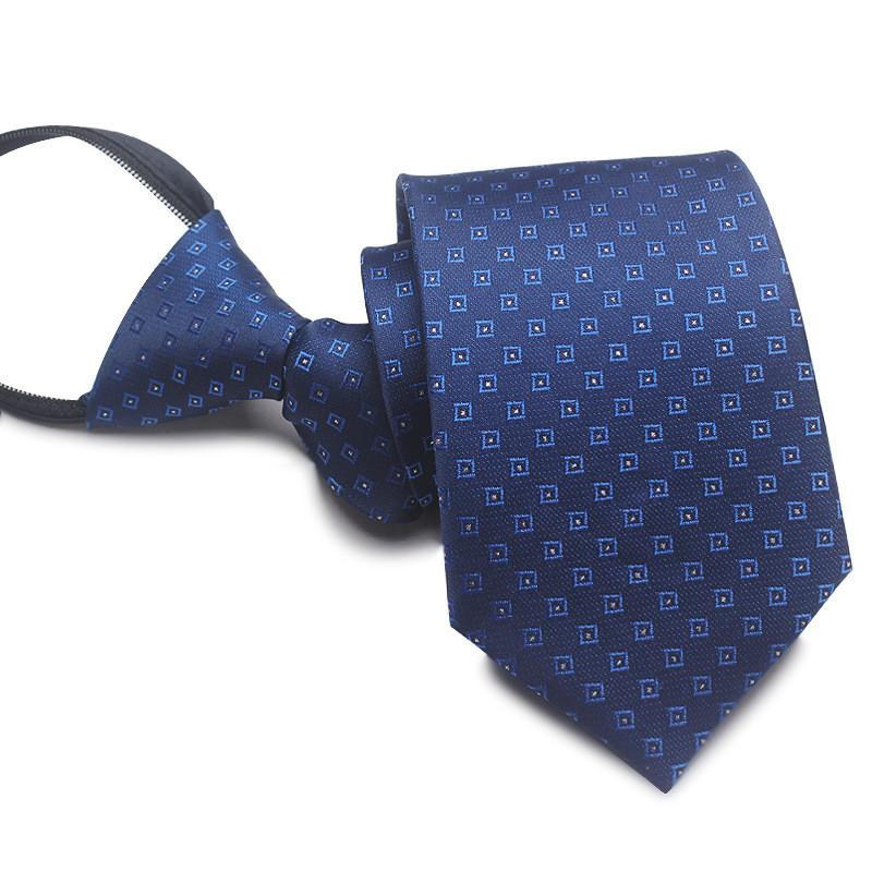 Mens Business Polyester Tie With Arrow Design And Zipper Closure For Office