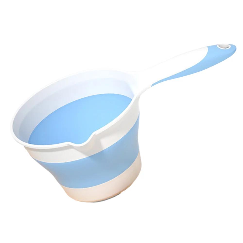 Foldable Kitchen Water Ladle, Portable, Can Be Hung, Floating, Suitable for Watering Plants, Washing Hair, or As a Drinking Cup