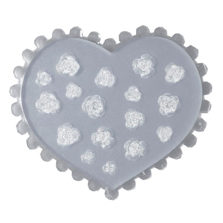 Silicone Flower Nail Art Mold Embossed Jewelry Mould Handmade Crafts Making Mold