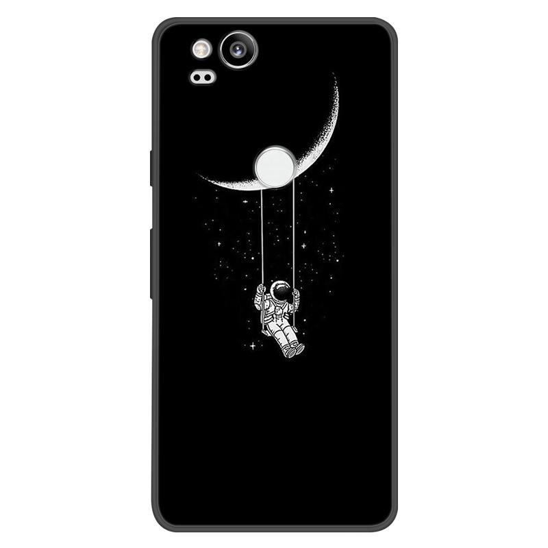 For Google Pixel 2 Case Soft Black Silicone Bumper Butterfly Phone Cover for Googe Pixel2 2XL Pixel2XL 2 Cases Fundas Coque