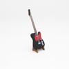Miniature Dollhouse Electric Guitar with Stand - 1:12 Scale Model Instrument Decor