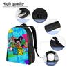 Teen Titans Go Team Fashion Backpack Sports Student Work Daypack for Men Women Laptop Computer Canvas Bags