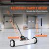 24-Inch Magnetic Sweeper with Wheels Telescoping Magnetic Pickup Tool