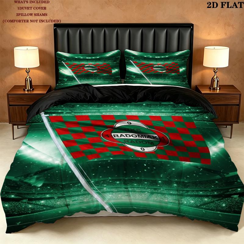 Radomiak Radom Pattern Bedding uilt Set uilt Cover Pillowcase Home Decoration Birthday Gift (1 * duvet cover + 2 * pillowcase without core)