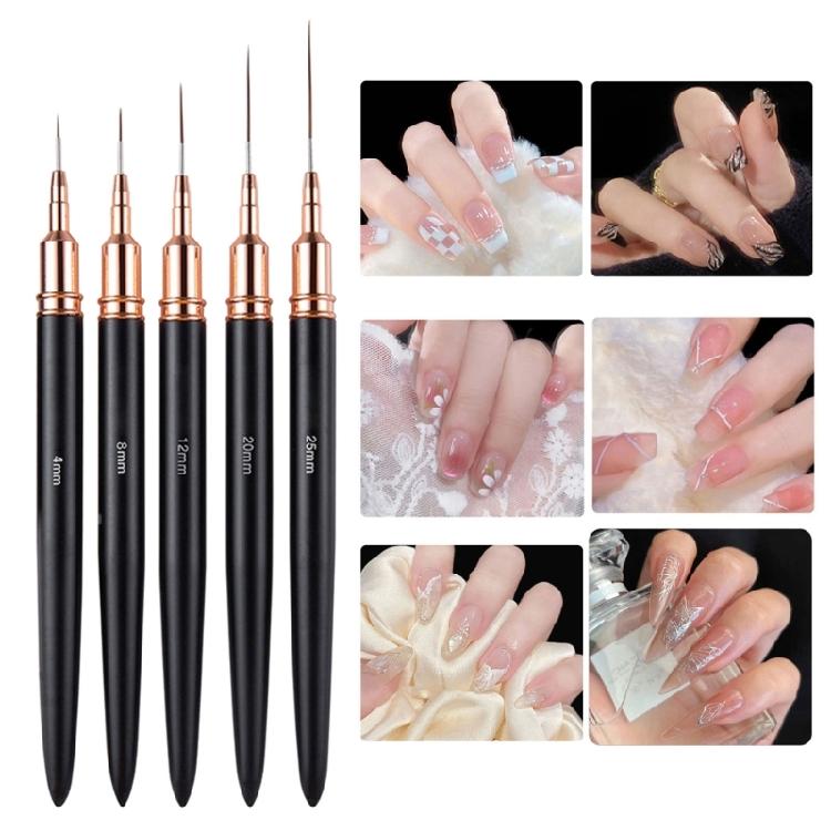 Nails Art Liner Brush Nail Painting Brush Pen Nails Painting Pen Multifunctional Nails Brush for Long Line Details