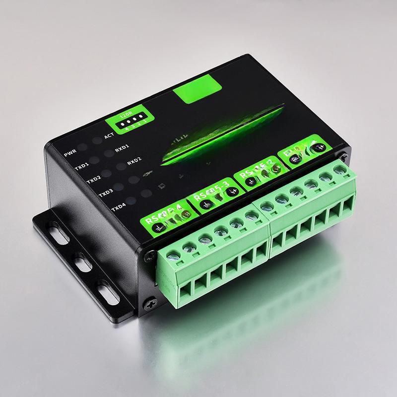 Industrieller Hutschienen-USB-zu-4-Port-RS485-Konverter, Multi-System-kompatibel