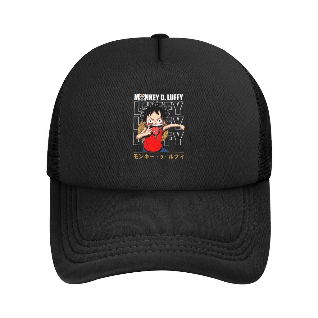 Mihawk Onepieces Flag Trucker Hat Unisex Sport Mesh Baseball Cap Polyester Adjustable Sports Cap