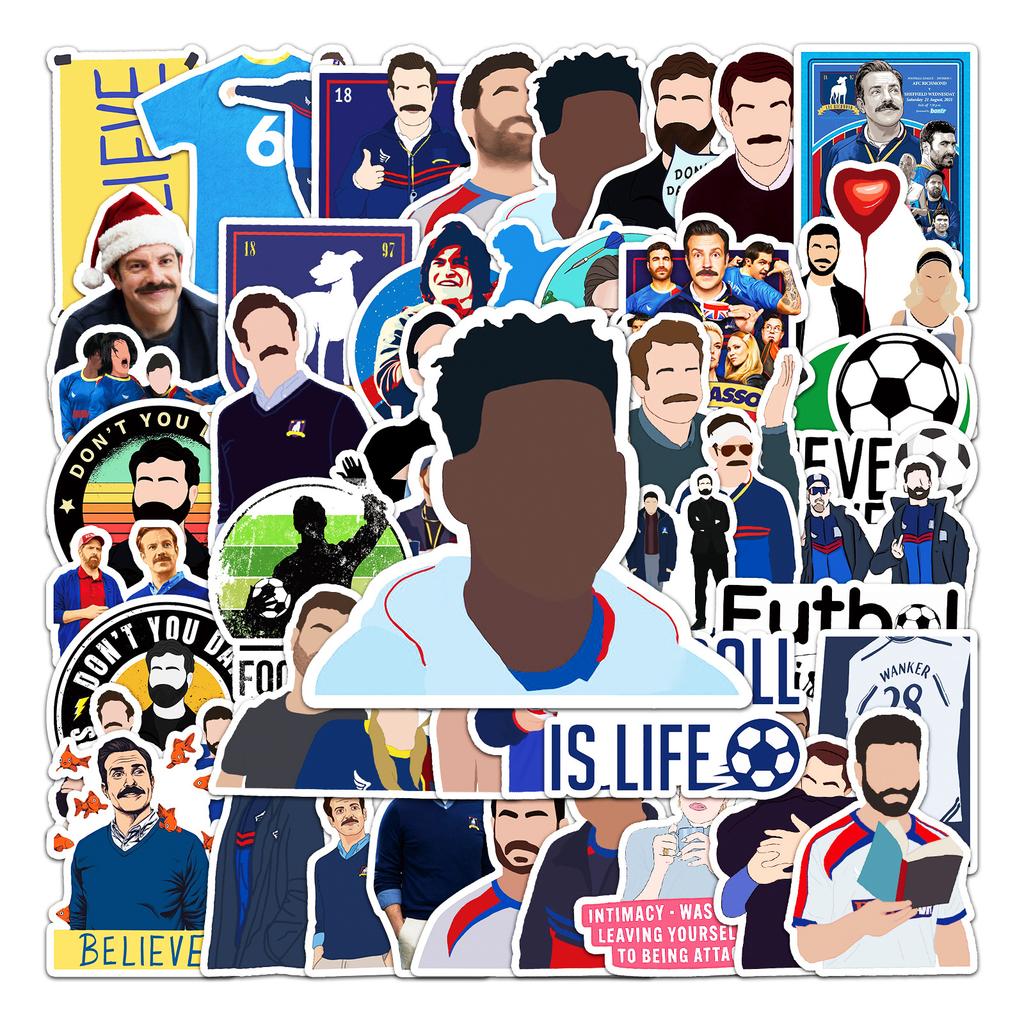 50 Pictures of Football Coach Graffiti Personalized American Drama Creative Guka DIY Skateboard Suitcase Stickers Waterproof