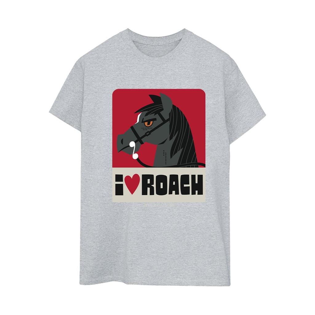 Netflix Womens/Ladies The Witcher I Heart Roach Cotton Boyfriend T-Shirt