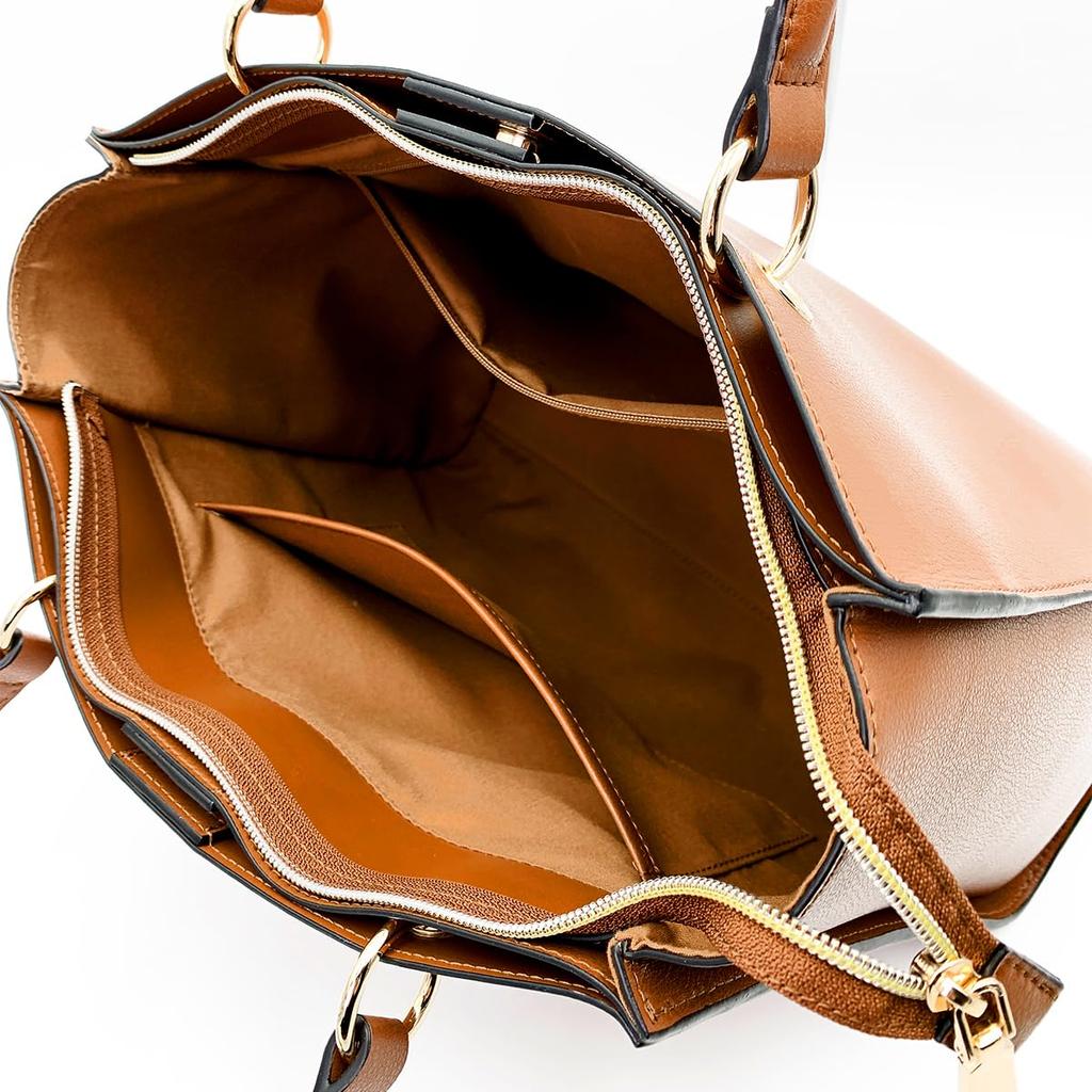 Tote Bag Lightweight A4 Compatible Compact Tote A0011 [ANDSHIN] (Brown)