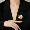 Damen Leichter Luxus Design Elegante Imitationsperle Pfingstrose Blume Brosche Modisch Vielseitig Nische Designgefühl Brosche