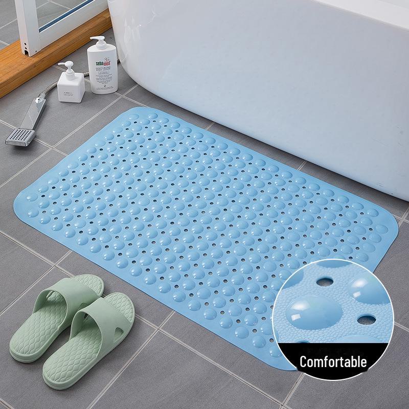 Alfombrilla de baño de PVC antideslizante con ventosas: alfombrilla para el hogar, el baño, la bañera, el inodoro y el masaje