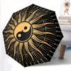 1 Stück YinYang Sunburst Automatisches Öffnen/Schließen, Ganzjahres-Tragbarer Faltregenschirm für Damen & Herren, Reisen, Alltag, Formelle Anlässe -06208