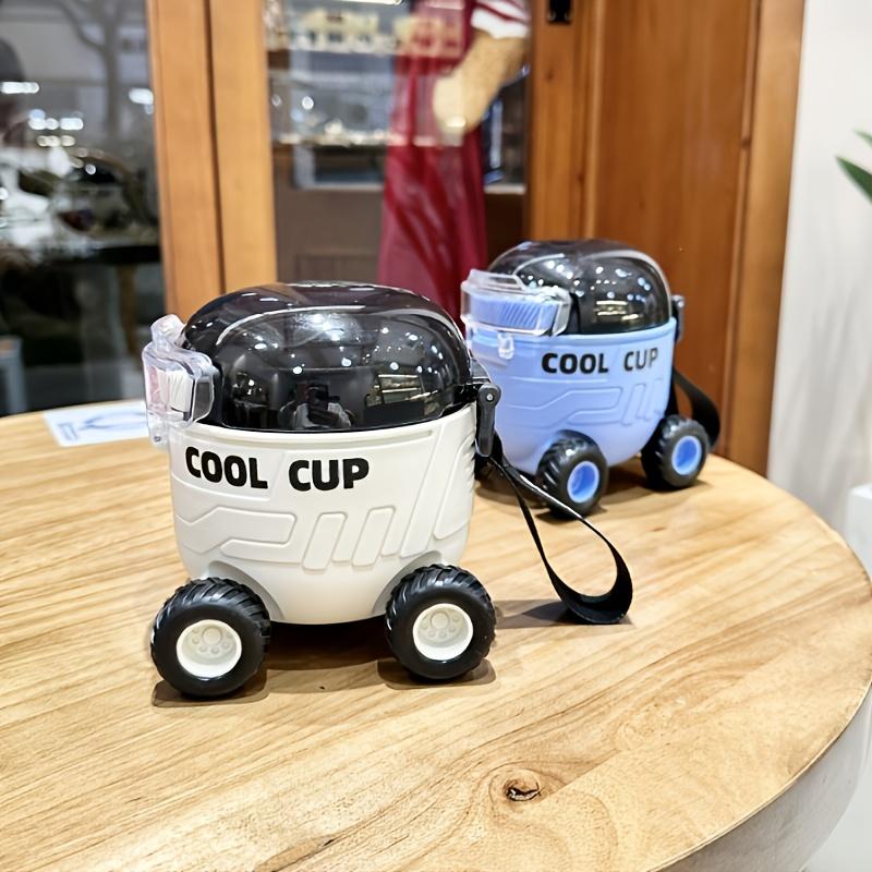 1pc/18.6oz New Cartoon Cute Water Cup, Outdoor Portable Bouncing Plastic Straw, Fun Mars for RoveR Plastic Cup