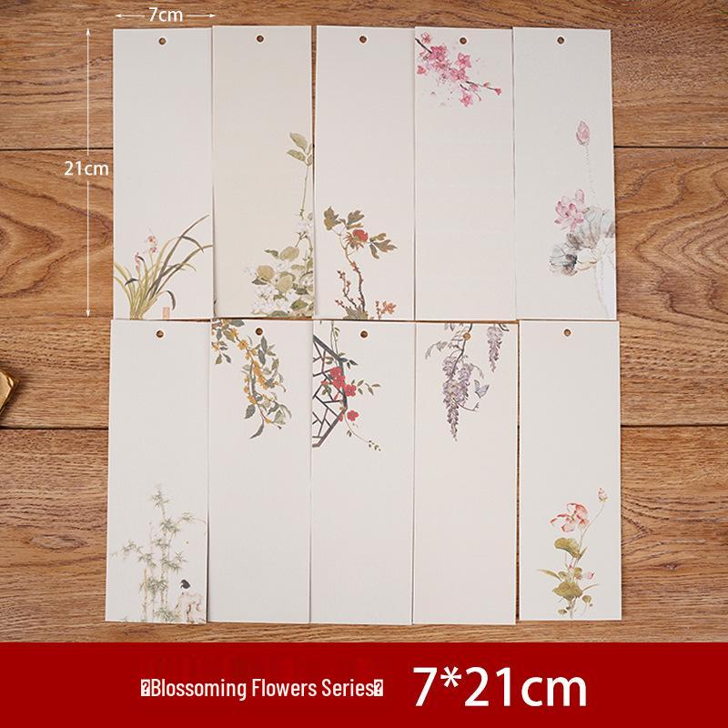 Traditional Chinese Calligraphy DIY Bookmark with Tassel for Students