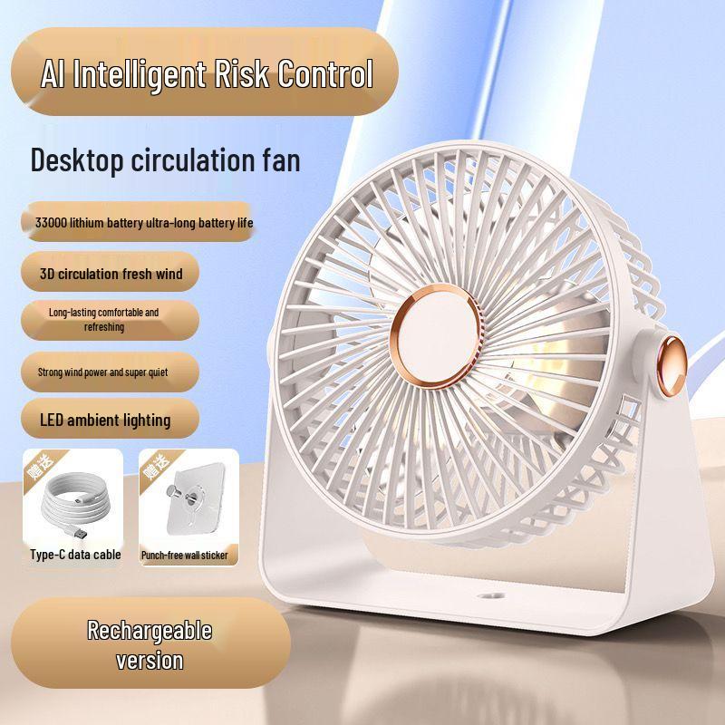 Silent USB Desktop Fan for Dorms and Offices