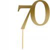 Cake Topper Decoration Number 70 Digit Birthday Anniversary Golden