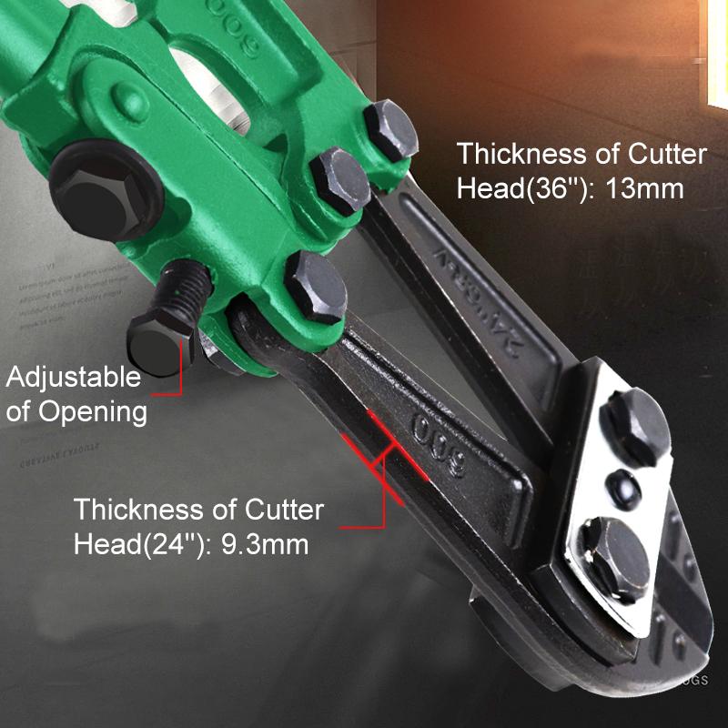 LAOA 12 Inch 14 Inch Bolt Cutter Heavy Duty Rebar Cutting Pliers Cr-V Steel Thicken Wire Cutter for Lock Chain Cutting