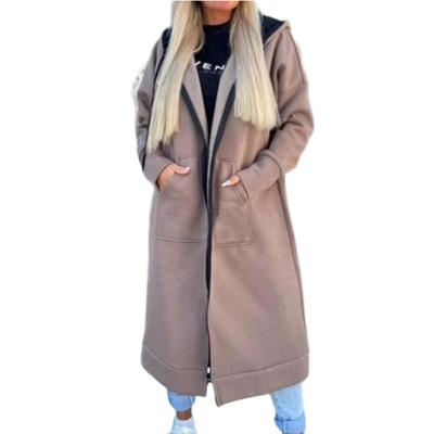 Damenmode Lässige einfarbige Langarm-Cardiganjacke