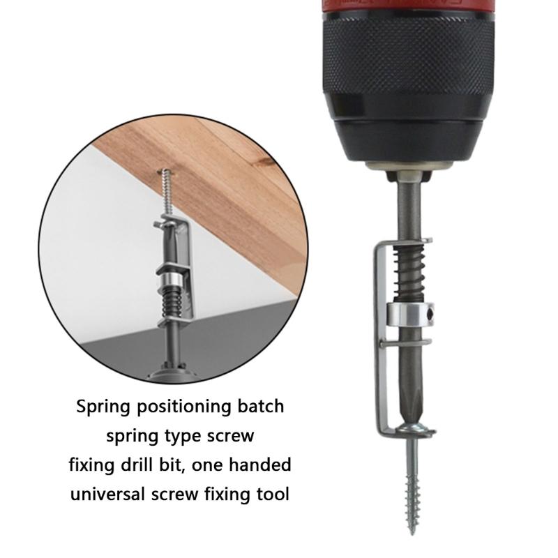 Spring Loaded Alignment Screwdriver For Plastic Woodworking Metalworking With Ergonomic Grip Aluminum Alloy Construction
