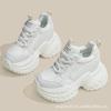 Inner heightening women's shoes 12cm new breathable dad shoes platform mesh small sports casual shoes women A2501
