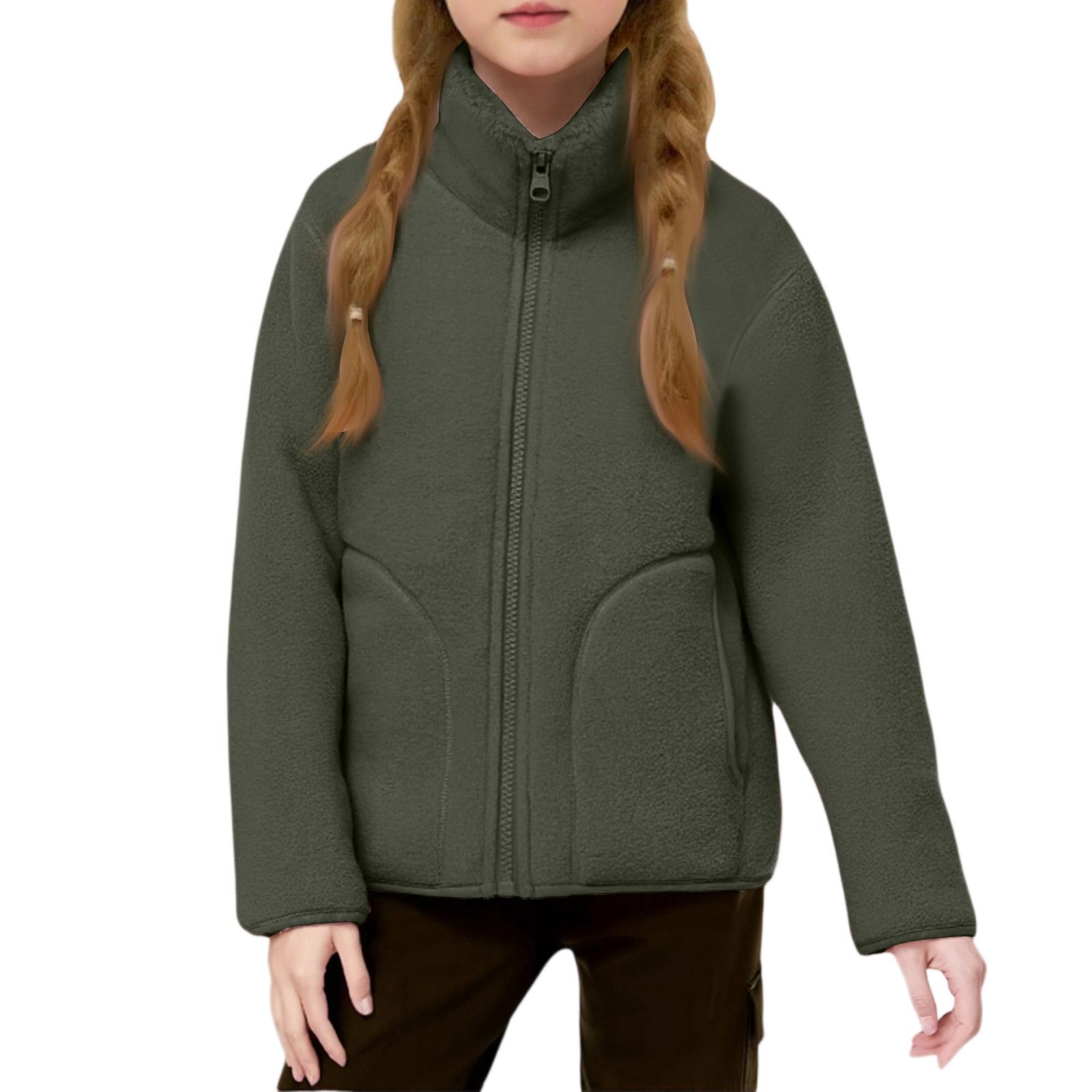 

Детская куртка на флисовой подкладке - Теплое пальто со стойкой 120