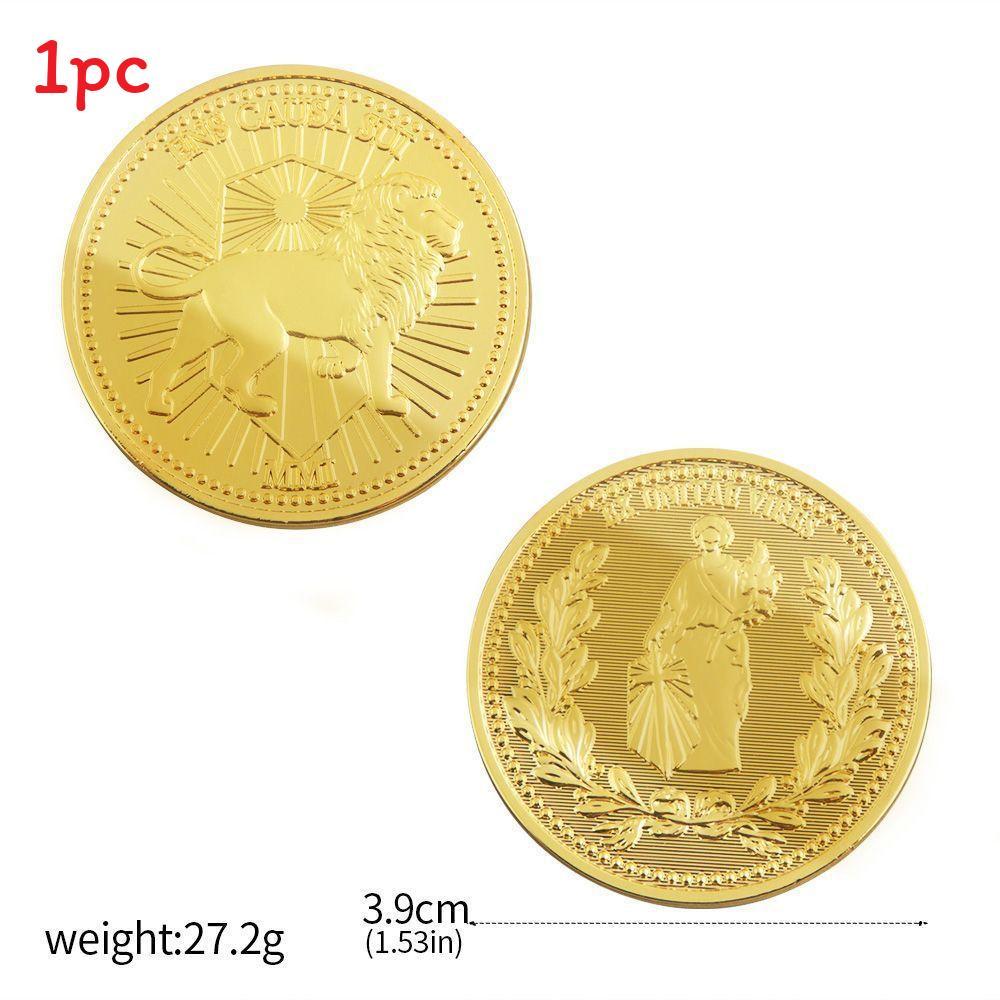 John Wick Metal Commemorative Coin With Vintage Letter Design For Collectors And Gift Giving