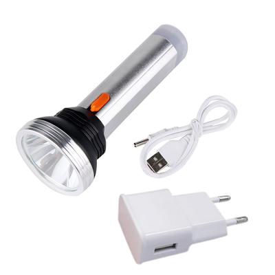 3W USB LED 3 Modes Flashlight Head Lamp Power Bank Extension Light Torch Alloy