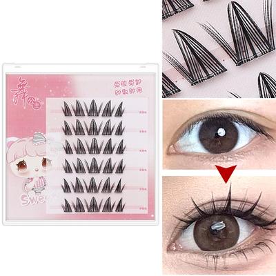 Natürliche dreidimensionale dicke falsche Wimpern, kleberfrei, selbstklebend, stückweise Wimpern, selbstverpflanzende Sonnenblume, dauerhaftes Damen-Mode-Make-up