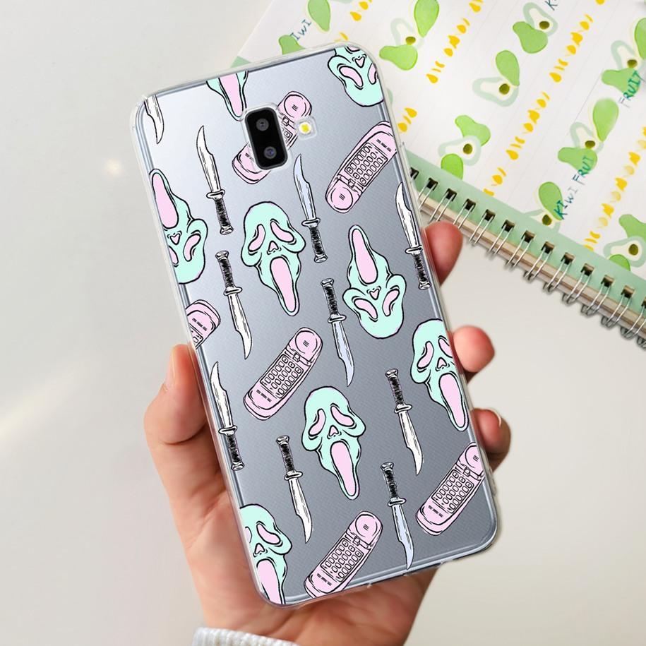 For Samsung J6 Plus Case J6 2018 J600F J610F Cover Luxury Marble Butterfly Clear Soft Cases For Samsung Galaxy J 6 J6+ 2018 Capa