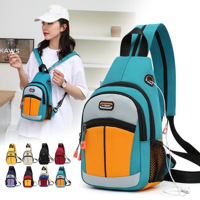 Neuer Trend, große Kapazität, Einzelschulter, Umhängetasche, Doppelschulter, multifunktionale Oxford-Tuch, Outdoor-Studenten-Brusttasche