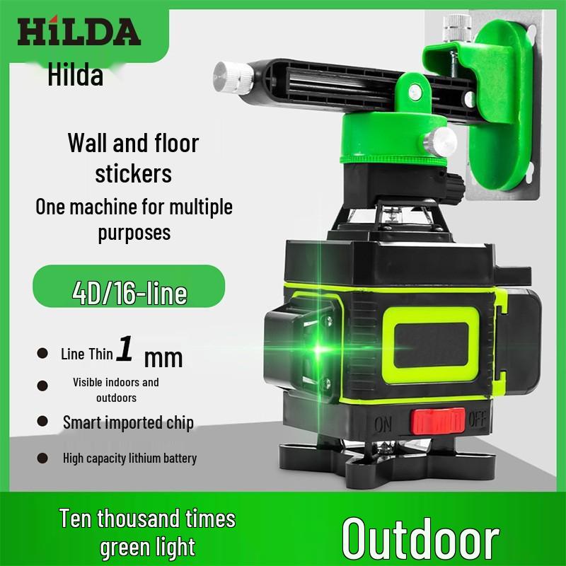 Infrared 16-Line High Precision Green Light Level for Wall & Floor Mounting