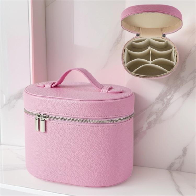Leather Makeup Bag Portable Cosmetic Bag Handbag for Women Waterproof Makeup Pouch Portable Travel Toiletry Bag Gifts