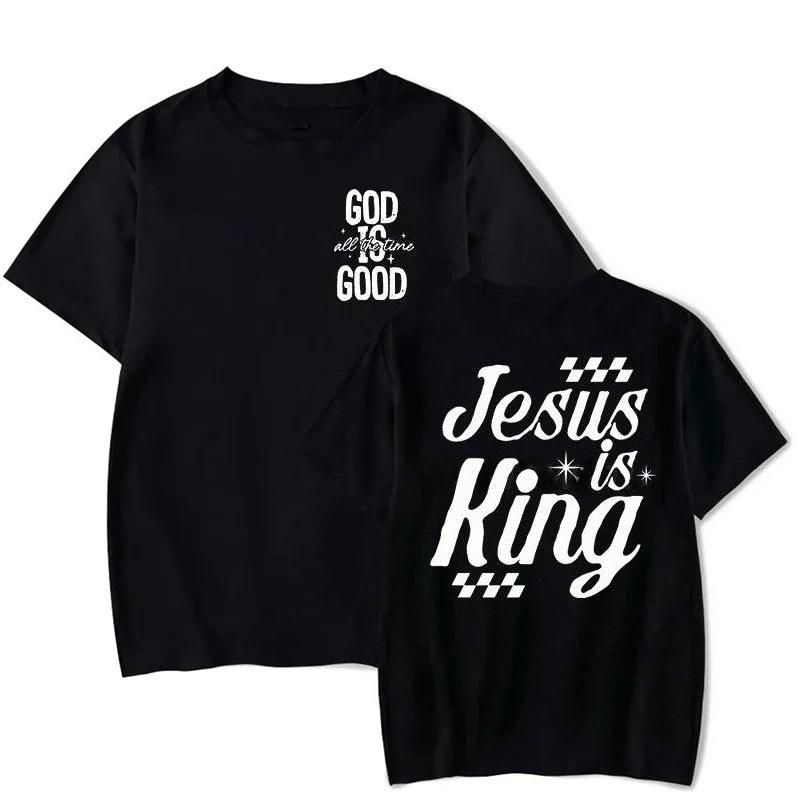 Fashionable doublesided printed pattern Tshirt short sleeved round neck trendy Womens Tshirt suitable for all seasons S