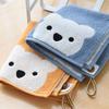 Bath Hangable Newborn Baby Cotton Cartoon Bear Saliva Towels Wipe Towels Face Towel Handkerchief