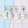 Bunnies Keychain Rabbit Key Rings Keychain Backpack Charm Bag Pendants Women Men