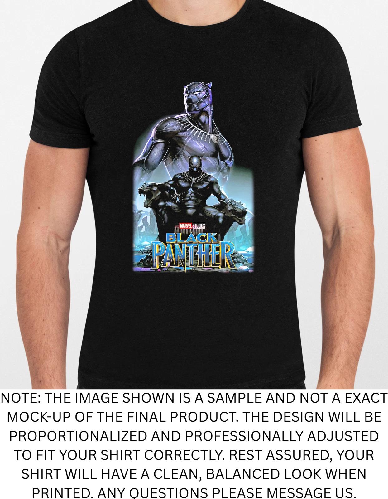 Men s and Women s T-shirts Black Panther Graphic XXL